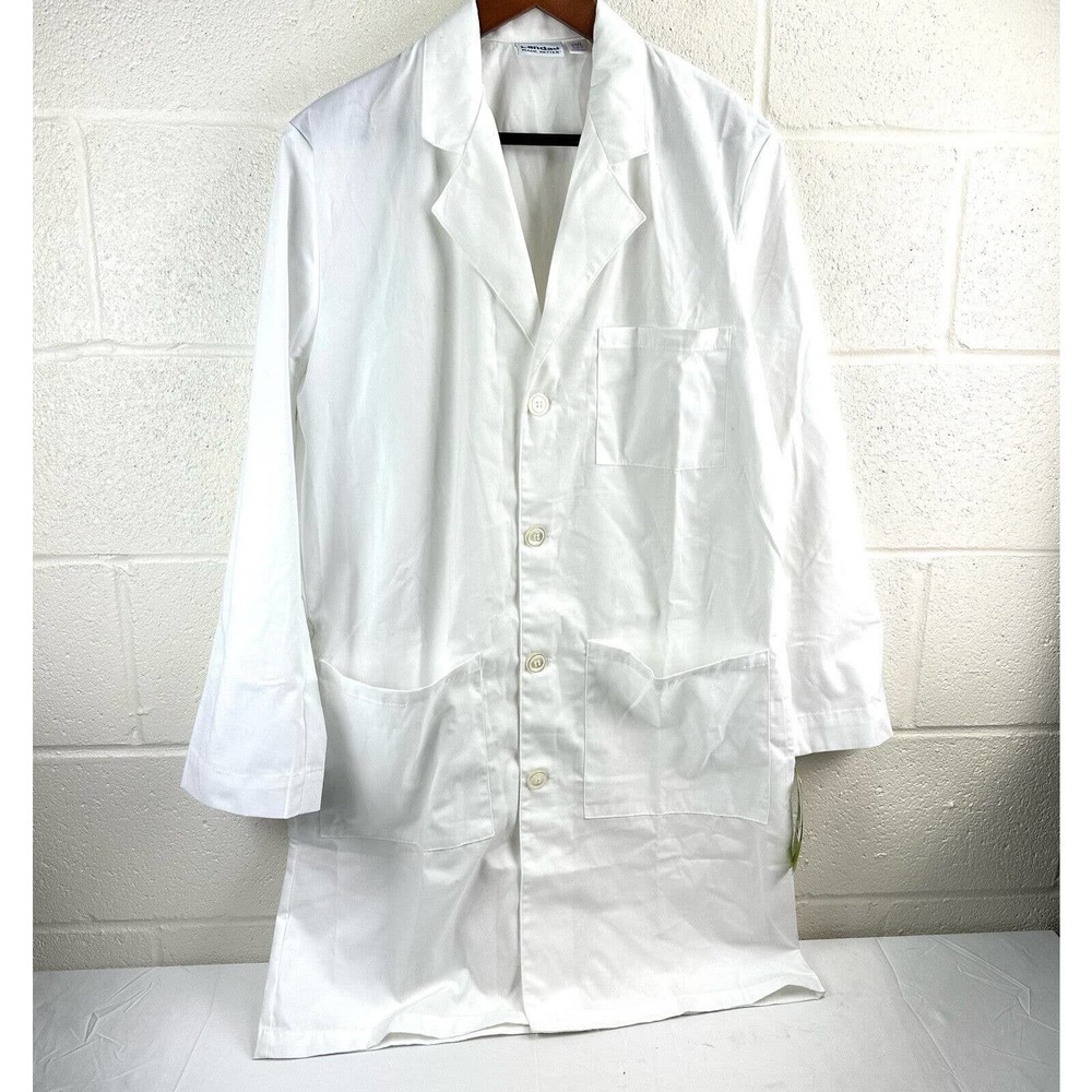 NWD Landau Unisex White Relaxed Full Length Lab Coat SML 3187